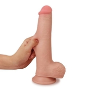 Телесный фаллоимитатор Skinlike Soft Cock 8 - 24 см. - фото, цены