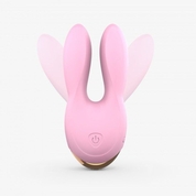 Розовый клиторальный стимулятор-зайчик Hear Me - фото, цены