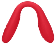Красный двухсторонний вибратор Flex - 21,5 см. - фото, цены