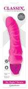 Розовый вибромассажер Mr. Right Vibrator - 18,4 см. - фото, цены
