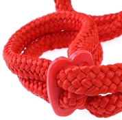 Красные верёвочные оковы на руки или ноги Silk Rope Love Cuffs - фото, цены