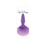 Фиолетовая анальная пробка с фиолетовым заячьим хвостом Bunny Tails Purple - фото, цены