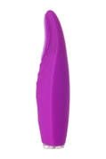 Фиолетовый клиторальный стимулятор с ресничками Jos Alicia - 15,5 см. - фото, цены