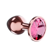 Пробка цвета розового золота с малиновым кристаллом Diamond Ruby Shine L - 8,3 см. - фото, цены