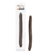 Коричневый двусторонний фаллоимитатор Chocolate 16-Inch Long Dildo - 41,5 см. - фото, цены