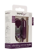 Фиолетовый вибростимулятор Remote Vibrating Bullet - фото, цены