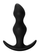 Чёрная фигурная анальная пробка Fantasy - 12,5 см. - фото, цены