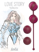 Набор из 4 бордовых вагинальных шариков Valkyrie - фото, цены