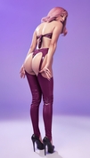 Сексуальный костюм из винила Grape Jam - фото, цены
