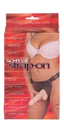 Фаллопротез женский с мошонкой So-real Strap-on - 17,8 см. - фото, цены