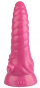 Розовая рельефная винтообразная анальная втулка - 20,5 см. - фото, цены