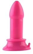 Розовая анальная втулка на присоске Popo Pleasure - 13 см. - фото, цены