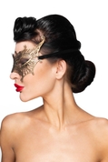 Золотистая карнавальная маска Алькор - фото, цены