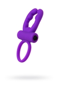 Фиолетовое эрекционное виброкольцо Ares - фото, цены