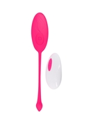 Ярко-розовое вагинальное виброяйцо с пультом ду - фото, цены