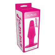 Розовый анальный плаг большого размера Jammy Jelly Anal Xl Plug Pink - 14 см. - фото, цены