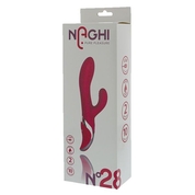 Розовый вибромассажер Naghi No.28 - 23 см. - фото, цены