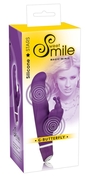 Фиолетовый вибростимулятор G-точки Smile G-Butterfly Vibrator с клиторальной бабочкой - 15,5 см. - фото, цены