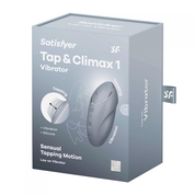 Светло-серый вибростимулятор Tap Climax 1 - фото, цены