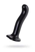 Черный стимулятор для пар P G-Spot Dildo Size M - 18 см. - фото, цены