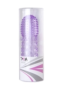 Насадка гелевая фиолетовая с точками, шипами и наплывами - 13,5 см. - фото, цены