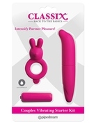 Ярко-розовый вибронабор для пар Couples Vibrating Starter Kit - фото, цены