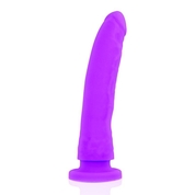 Фиолетовый фаллоимитатор из силикона Delta Сlub Toys Dong Purple Silicone - 20 см. - фото, цены