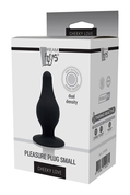 Черный анальный стимулятор Dual Density Pleasure Plug S - 7,2 см. - фото, цены