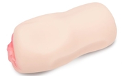 Телесный реалистичный мастурбатор-вагина с розовыми губками - фото, цены