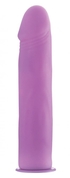 Фиолетовый страпон Deluxe Silicone Strap On 8 Inch - 20 см. - фото, цены
