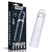 Прозрачная насадка-удлинитель Flawless Clear Penis Sleeve Add 2 - 19 см. - фото, цены