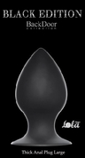 Чёрная анальная пробка Thick Anal Plug Large - 11,5 см. - фото, цены