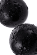 Чёрные гладкие вагинальные шарики из стекла - фото, цены