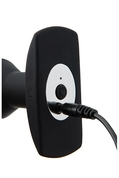 Черный анальный вибромассажер Wireless Remote Plug - 13 см. - фото, цены
