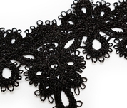 Чёрный кружевной браслет Delicati 2 - фото, цены