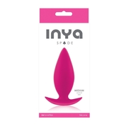 Розовая анальная пробка для ношения Inya Spades Medium - 10,2 см. - фото, цены