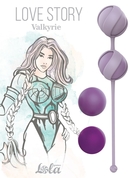 Набор из 4 фиолетовых вагинальных шариков Valkyrie - фото, цены