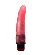 Розовый гелевый виброфаллос - 17,5 см. - фото, цены