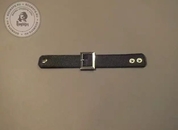 Чёрный браслет с квадратной пряжкой - фото, цены