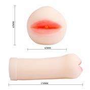 Набор из 3-х мастурбаторов (вагина, ротик и анус) с вибрацией - фото, цены