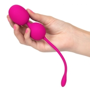 Розовые вагинальные шарики с вибрацией Rechargeable Dual Kegel - фото, цены