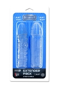 Комплект из 2 прозрачных насадок на пенис Penis Extender Pack - фото, цены