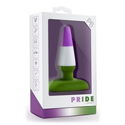Разноцветная анальная пробка Pride P6 - 10,8 см. - фото, цены