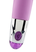 Фиолетовый ребристый вибратор Lovely Vibes Laced - 18,5 см. - фото, цены