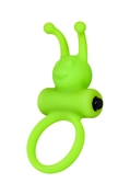 Зеленое эрекционное виброкольцо на пенис Cock Ring - фото, цены