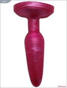 Розовая гелевая анальная пробка - 16 см. - фото, цены