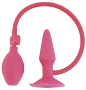 Надувная анальная втулка Popo Pleasure розового цвета - 10 см. - фото, цены