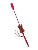 Красный стек с кожаной ручкой - 70 см. - фото, цены