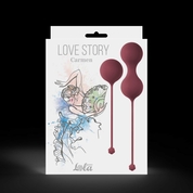 Набор бордовых вагинальных шариков Love Story Carmen - фото, цены
