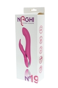 Розовый вибратор Naghi No.19 Rechargeable Duo Vibrator со стимулятором клитора - фото, цены